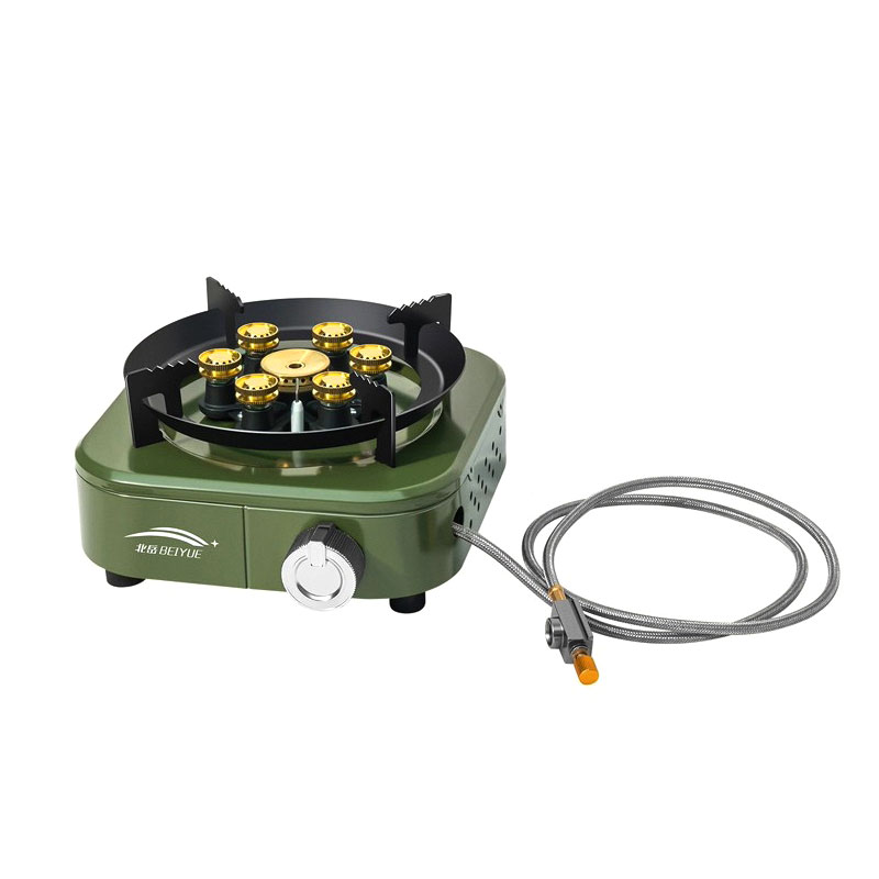 Outdoor Power 'Hose' - Beiyue 6 Burners Windproof Camping Gas