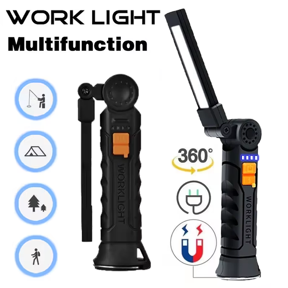 Outdoor Power Usb - Portable COB LED Flashlight USB Rechargeable