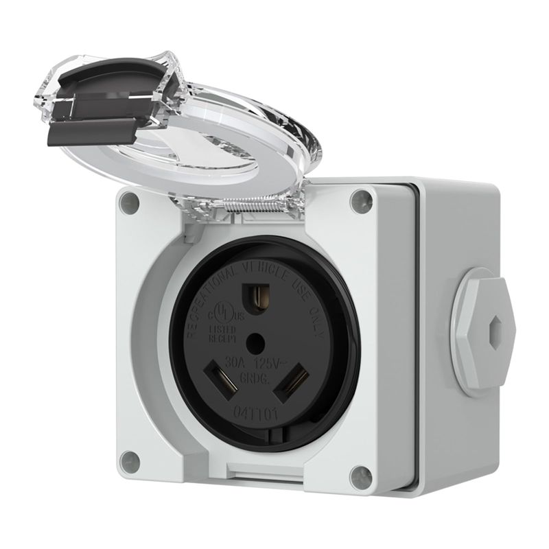 Outdoor Power Receptacle Box - ABYP NEMA TT-30R 30Amp Power Outlet