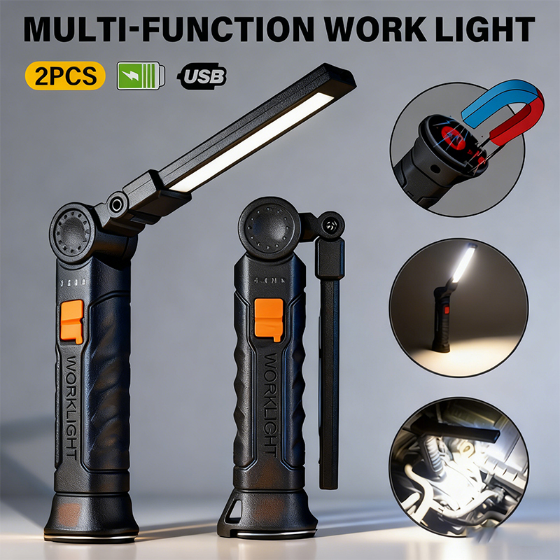 Outdoor Power Usb - Portable COB LED Flashlight USB Rechargeable