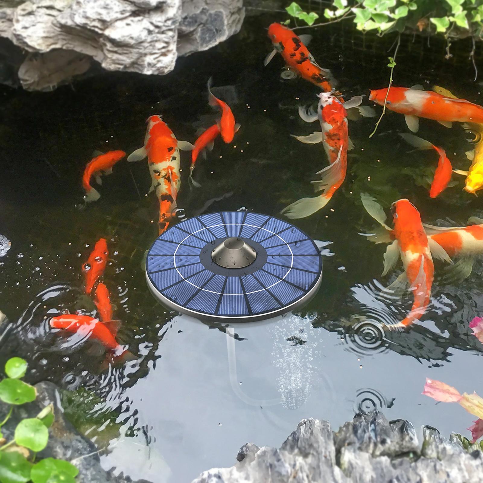 Outdoor Power 'Hose' - Solar-powered pond aerator pump Aquarium aerator