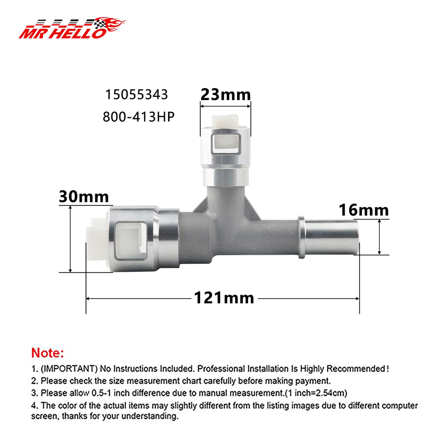 2Pcs/set 800-413HP Metal Heate - Outdoor Power 'Hose' recension och pris