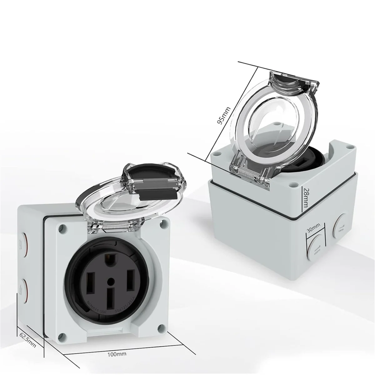 AT16 50Amp Power Outlet Box, 1 - Outdoor Power Receptacle Box recension och pris