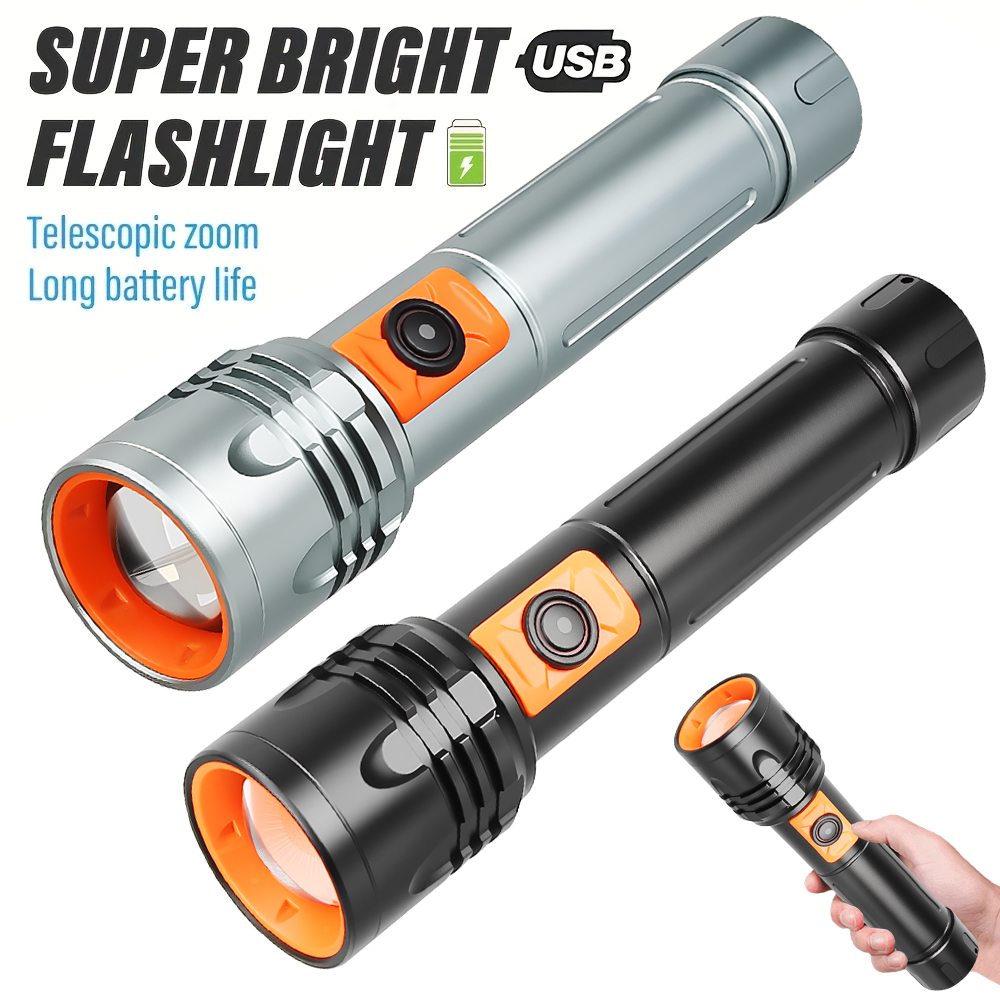 High Power LED Flashlight USB  - Outdoor Power Usb recension och pris