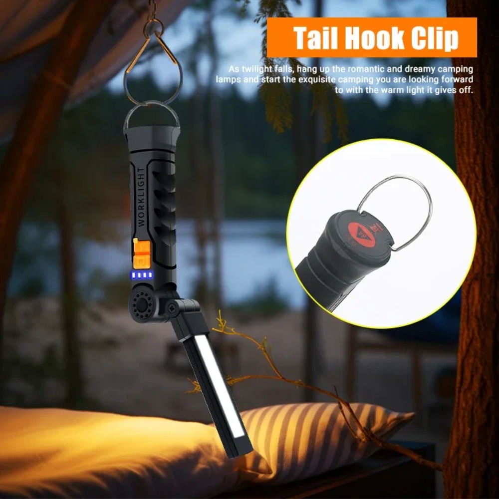Portable COB LED Flashlight US - Outdoor Power Usb recension och pris