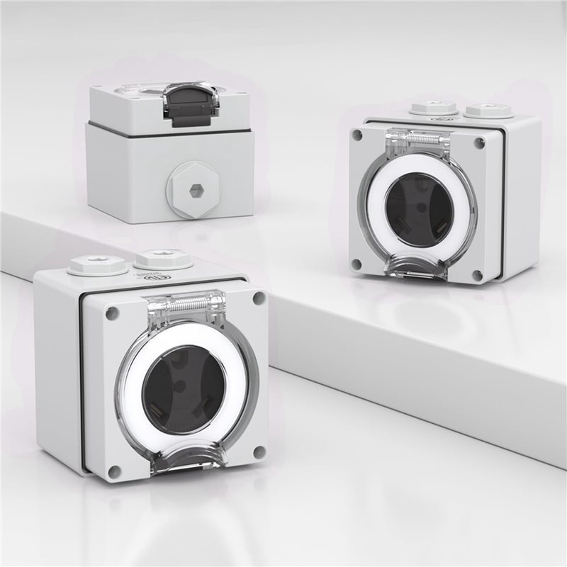 2X 30Amp Power Outlet Box,125V - Outdoor Power Receptacle Box recension och pris