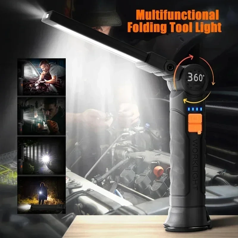 Portable COB LED Flashlight US - Outdoor Power Usb recension och pris