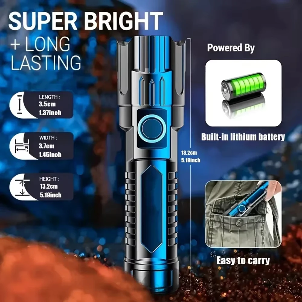 Super Bright LED Flashlight US - Outdoor Power Usb recension och pris