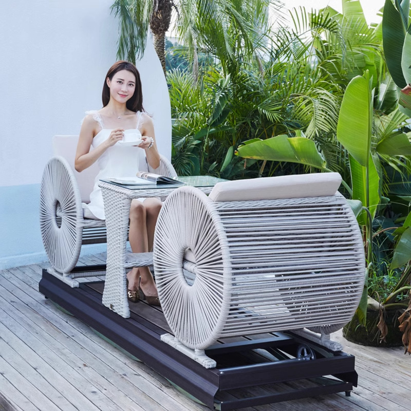 Modern Waterproof Double Wheel - Outdoor Power Recliner recension och pris
