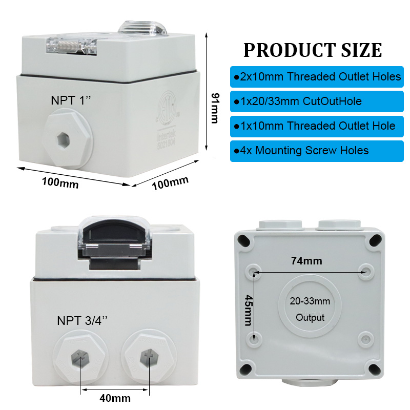125/250V 20A Generator RV Powe - Outdoor Power Receptacle Box recension och pris