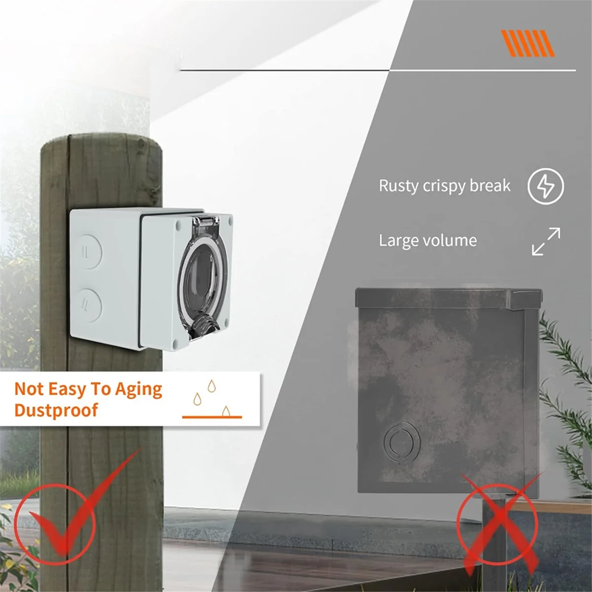 Power Outlet Box, 125/250Volt  - Outdoor Power Receptacle Box recension och pris