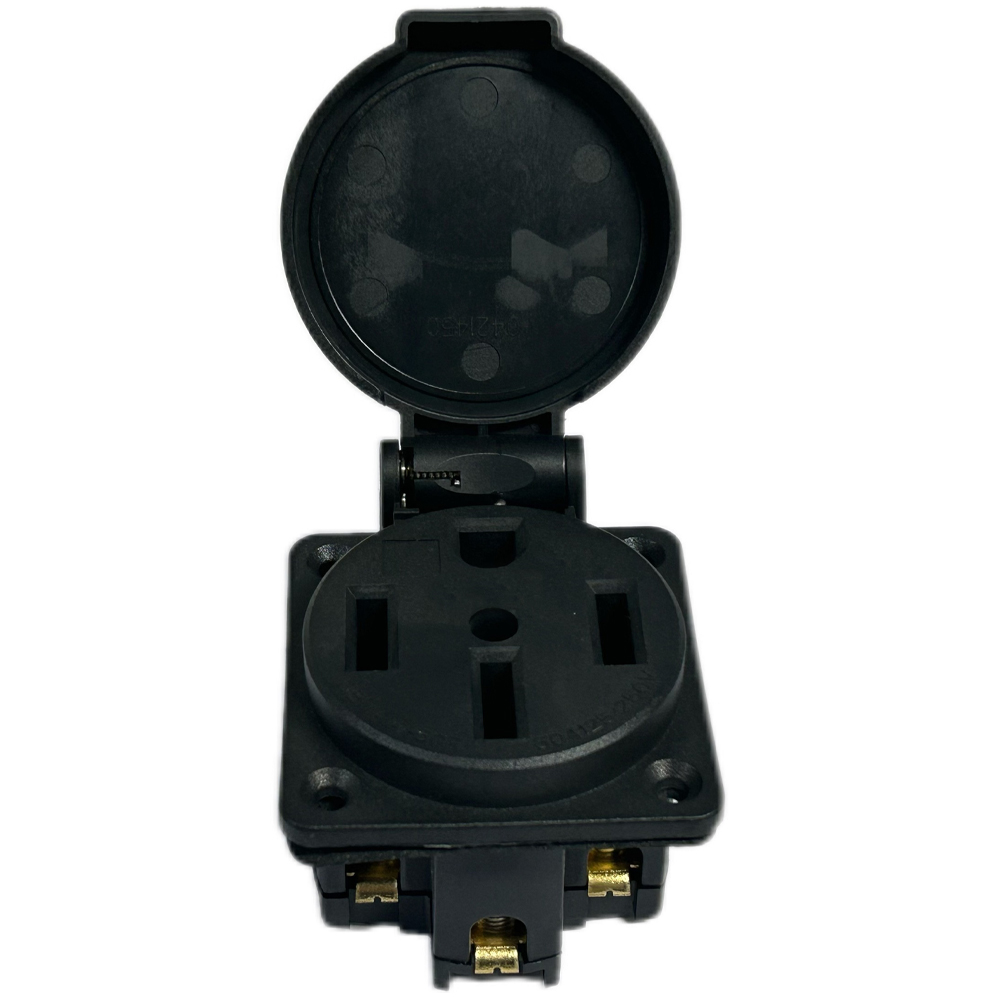 Black Waterproof 50 Amp Genera - Outdoor Power Receptacle Box recension och pris