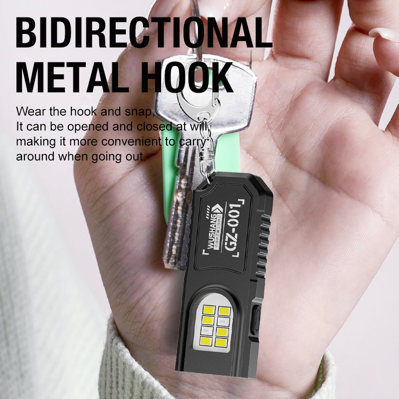 Portable Keychain LED COB Flas - Outdoor Power Usb recension och pris