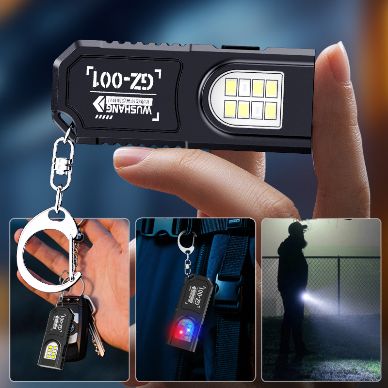 Portable Keychain LED COB Flas - Outdoor Power Usb recension och pris