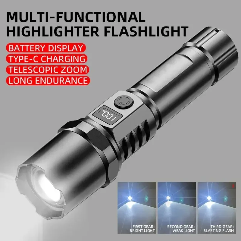 High Power XHP100 Led Flashlig - Outdoor Power Usb recension och pris