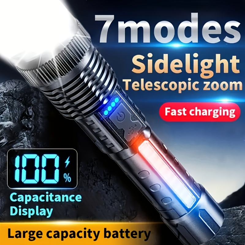 Powerful LED Flashlight Batter - Outdoor Power Usb recension och pris
